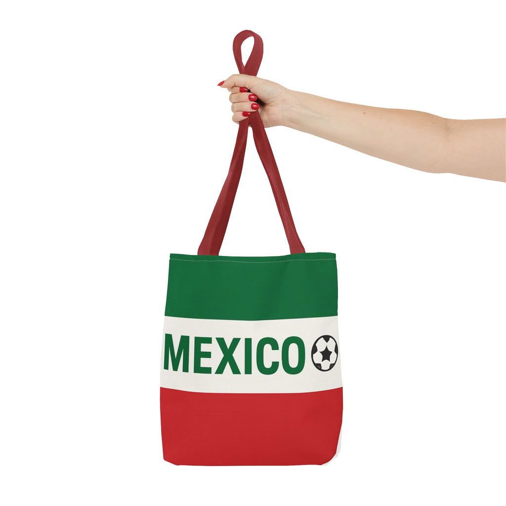 Mexico flag soccer tote bag | Mexican football fan accessory